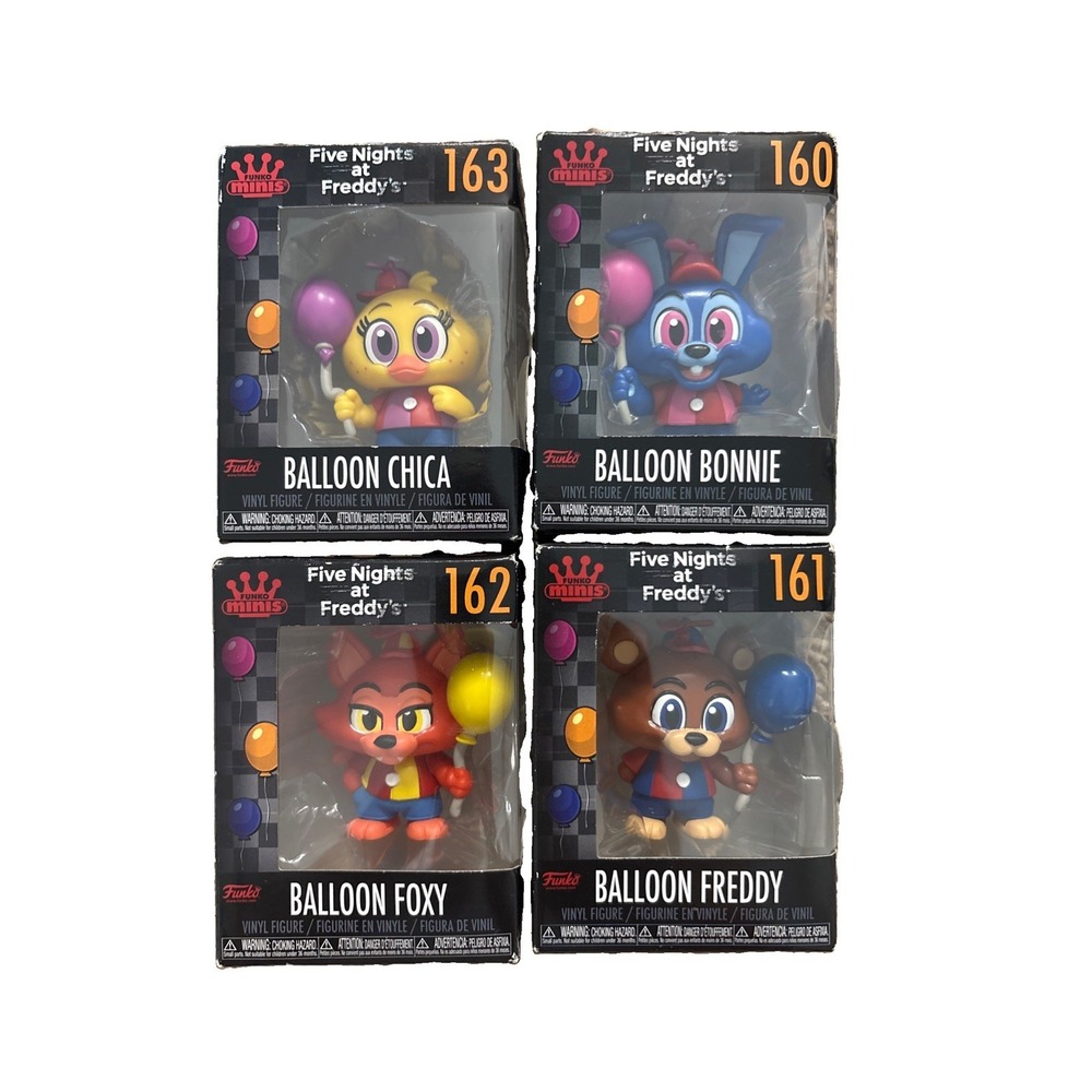 NIB Funko Minis Five Nights At Freddy's Set Of 4 #160 - #163